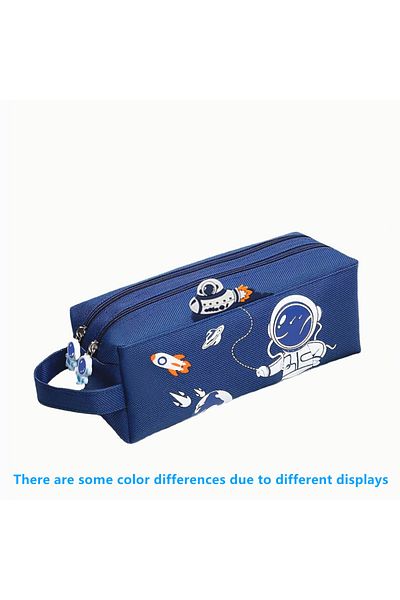 Choice A1 Space astronaut portable pencil case cute cartoon kids stationery bag large capacity storage bag