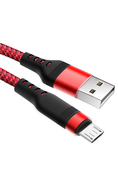 Choice كابل بيانات مضفر مايكرو يو إس بي 6 أمبير بطول 3 أمتار، رمادي اللون، كا...