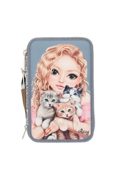Top Model Triple Pencil Case Cat Love
