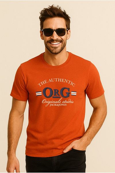 Jack & Jones Men's Logo Printed T-Shirt Tile