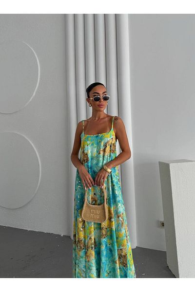 LOKADI Rochie de damă cu model de foiță