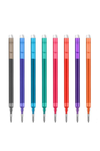 Choice 0.7mm 8Pcs Mix Refill 8 Colors 0.7mm Magic Retractable Erasable Pen Gel Pen Set Erasable Refill Rod