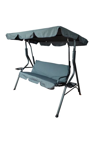 SERSIMO Cosenza Garden Swing, 3 Seats, 220kg, Grey