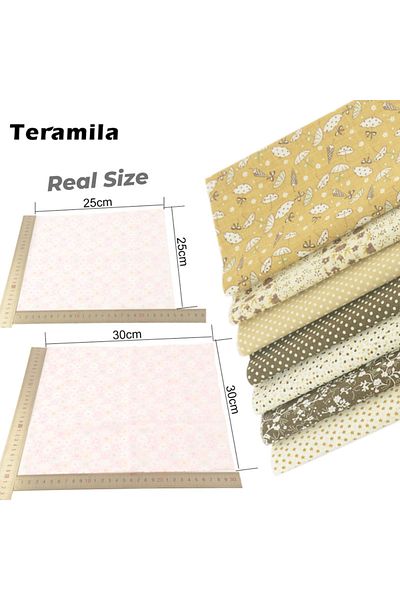 Choice 30cm x 30cm pwbz-297-7pc Teramila 7 or 8 Pcs/Set 30x30cm/25x25cm Sewing Cloth Telas Patchwork Quilt