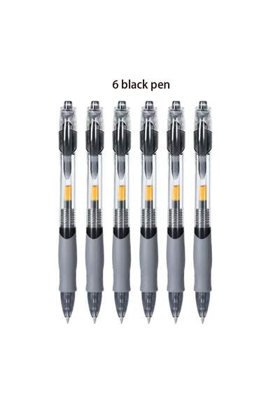 Choice 6 Black pen 13/30pcs Retractable Gel Pens Set Black/Red/Blue Ink Ballpoint for Writing Refills Offic