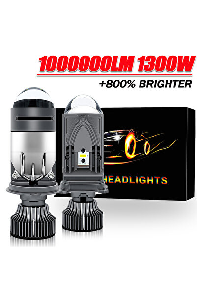 Choice3 H4/9003/HB2 عالي/منخفض 6000 كلفن أبيض بارد، قطعتان من مصابيح أمامية ث...
