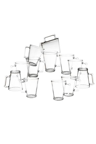 Dania 200ml clear and pure heat-resistant glass tea cup set