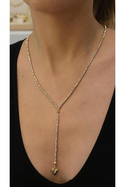Jerie Dorika Long Y Design Necklace