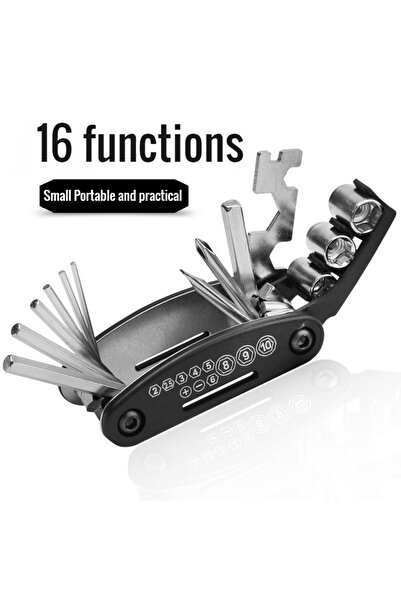 Choice مجموعة أدوات إصلاح الدراجات المحمولة 16 في 1، مجموعة أدوات إصلاح الدرا...