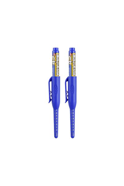 Choice blue pen 2pcs 45mm Waterproof Deep Hole Marker Pens Long Nib Head Carpenter Pen Black/Blue/Red Ink f