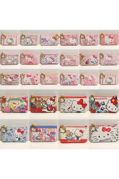 Miniso Random pattern 1PCS Hello Kitty Cartoon Coin Pouch Purse Sanrio Creative Small Wallet Wholesale My M