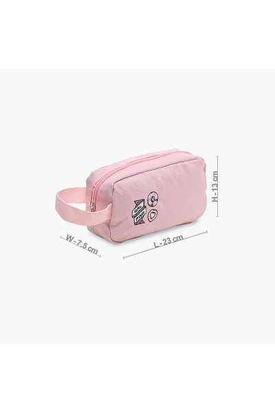 Juniors Embroidered Pencil Pouch with Zip Closure