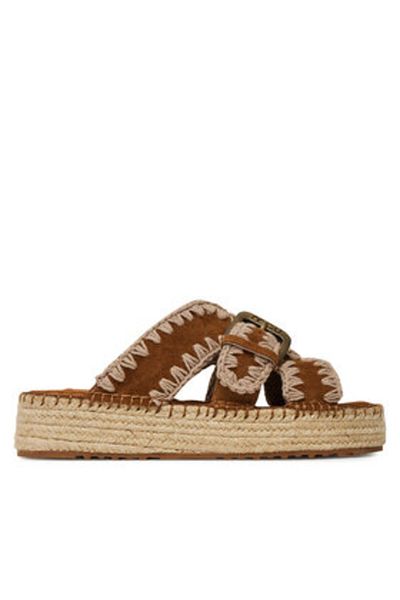 Mou Espadrile pentru femei maro MOU-MU.SW641003A COG COGNAC