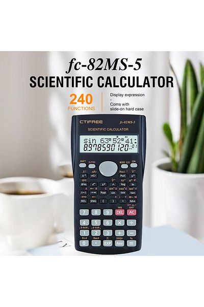 Choice FC-82MS-5 Scientific Calculator - Exam-Ready, Multifunctional, Large Display - Portable & Durable fo