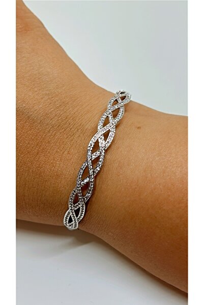 By Semra Xupıng Kuyumcu işçiliği Zirkon Taşlı Vip Seri Örgü Model Çelik Kelep...