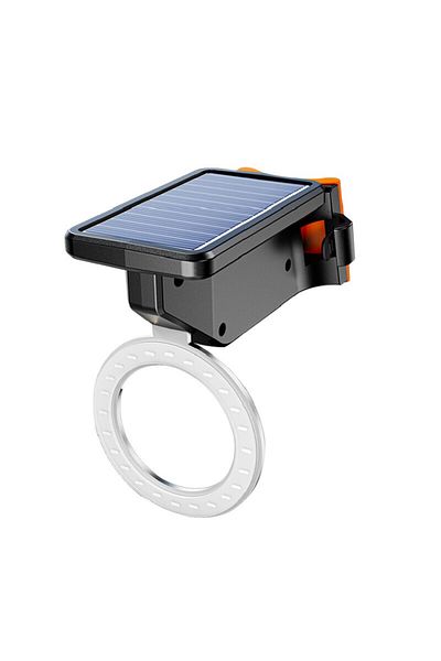 Choice Round Style Solar Bicycle Rear Light Smart Sensor Bike Tail Lamp Rechargeable Safety Warning Taillig