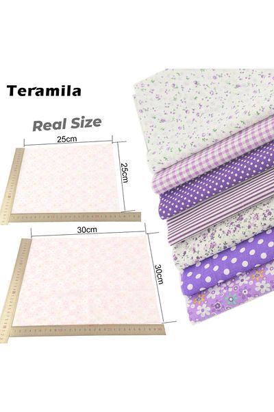 Choice 30cm x 30cm pwbz-298-7pc Teramila 7 or 8 Pcs/Set 30x30cm/25x25cm Sewing Cloth Telas Patchwork Quilt