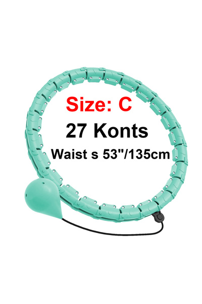 Choice 27 knots 21/24/27/30 Knots Weighted Hula Circle Sport Hoops Weight Loss Plus Size Smart Exercise 2 i