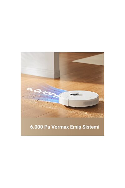 Dreame D10 Plus Gen 2 Robot Süpürge Beyaz, 6.000Pa Emiş Gücü