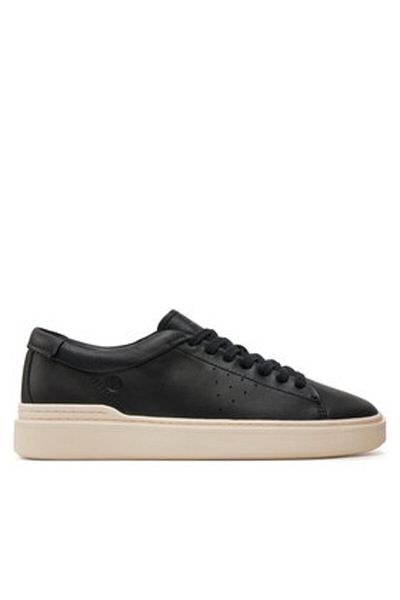 CLARKS Pantofi sport Clarks pentru bărbați, negri, CLARKS-CRAFT SWIFT BLACK LEATHER 26176129