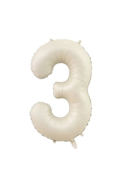 Choice Number 40inch 40 beige 3 40 Inch Beige Cream Caramel chocolate Color Retro Number Balloon 123456789