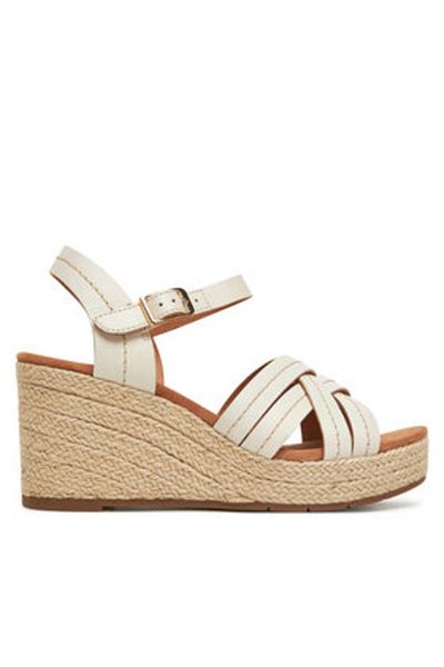 CLARKS Women's Espadrilles beige CLARKS-26181464 CREAM LEATHER