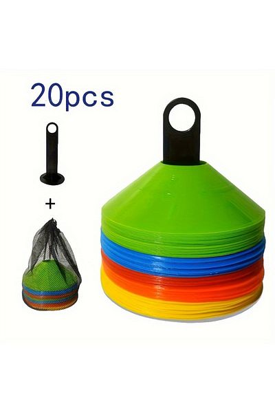 Choice 20pcsstoragebagshelf Thickened Wear-Resistant Sign Disc Training Auxiliary Equipment Roadblock Round