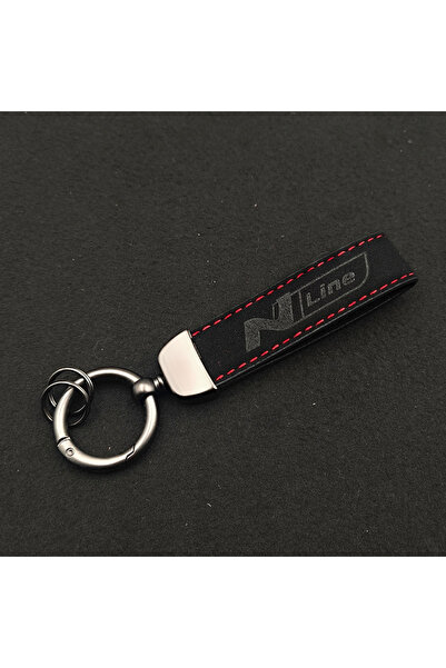 choice2 سلسلة مفاتيح من الجلد الكربوني على شكل حرف N من الجلد للنساء والرجال ...