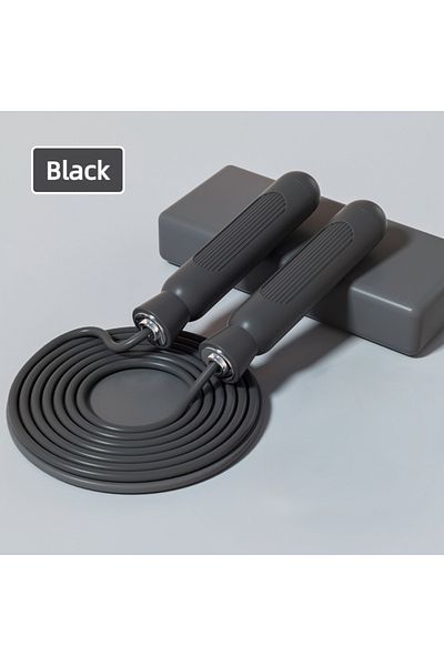 Choice Black (3M) Adjustable Jump Rope Skipping Exercise Weight-Loss Fitness Women Men And Kids Ropea Lengt