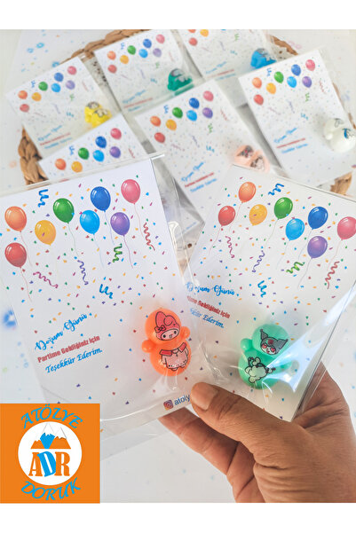 Atölye Doruk 15 Adet Doğum Günü Hediyesi-Renkli Hacı Yatmaz Oyuncak-Okul, Kre...