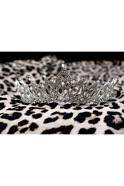 Brand. Elegant Crystal Rhinestone Tiara – Silver Bridal & Prom Crown