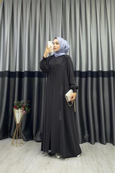 beyhanlı FERACE مقاس كبير مع تفاصيل حجرية