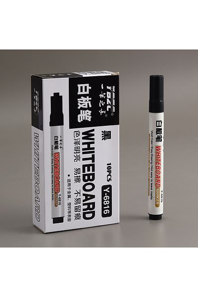 Choice 10pcs black 10pcs Erasable Whiteboard Marker Pen Blackboard Marker Chalk Glass Office School Art Mar