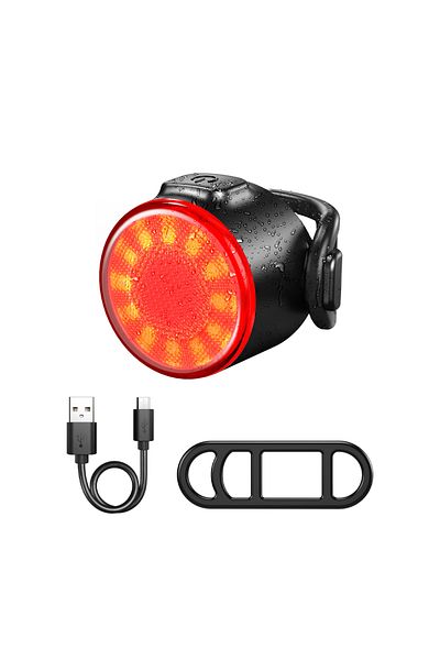 Choice Rear Light Bike Front Rear Light Set 6 Lighting Modes Bike Bright Headlight USB Charging Warning Tai