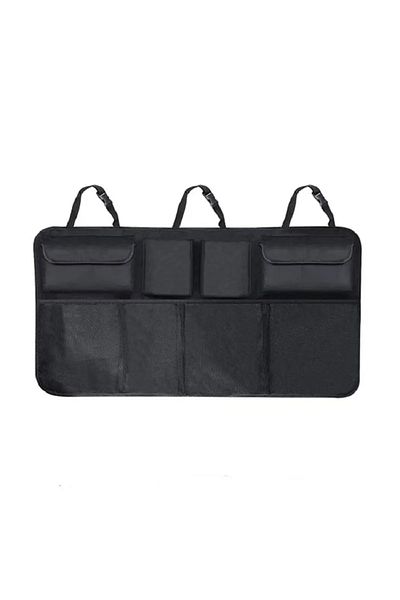 Choice black Car Trunk Organizer, Adjustable Rear Seat Storage Bag Net High Capacity Multipurpose Oxford