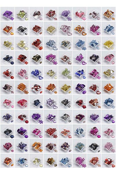 Kartopu Boncuk Takı Tekstil Süsleme Hobi Seti Karma 30 Model Boncuk Her Model...