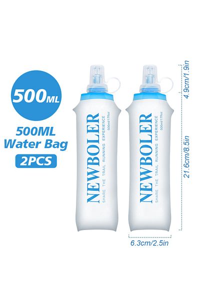 Choice BOT003-2PCS NEWBOLER 1.5L 2L 3L Outdoor Sport Camping Water Bladder Running Sport Bicycle Soft Water