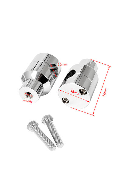 Choice3 مشبك رفع مقود دراجة نارية C25Chrome 2X من الألومنيوم مقاس 7/8 بوصة و1...