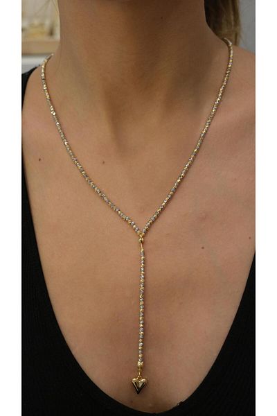 Jerie Dorika Long Y Design Necklace
