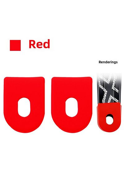 Choice Red 1pair MEROCA Bicycle Crank Arm Protector Cover Silicone Crankset Case Bicycle Crank Protective B