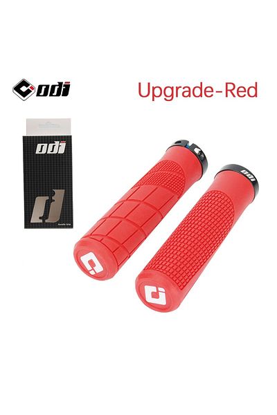 Choice UPGRADE-Red MTB Bicycle Handlebar Grips Rubber Anti-Skid Bike Grips Lock On Road Mountain Handle End