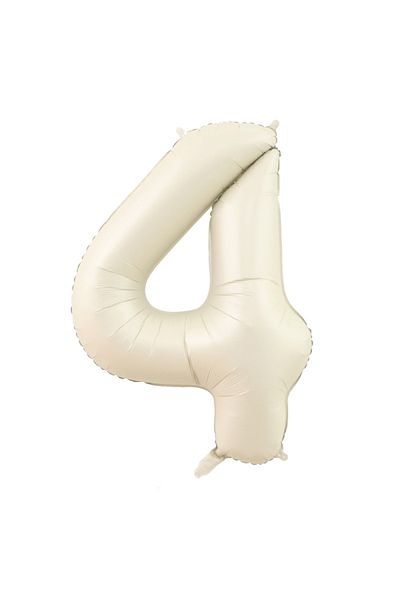 Choice Number 40inch 40 beige 4 40 Inch Beige Cream Caramel chocolate Color Retro Number Balloon 123456789