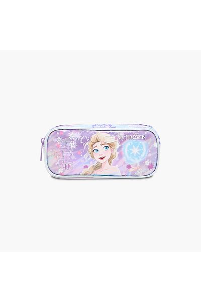 Disney Frozen Print Pencil Pouch with Zip Closure