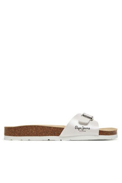 Pepe Jeans Șlapi de damă albi PEPE JEANS-PLS90615 800WHITE