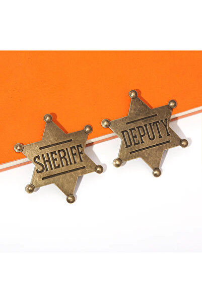 Choice 2 قطعة نجمة شريف معدن مينا شارة خمر الرجعية هالوين حزب بروش للنساء الر...