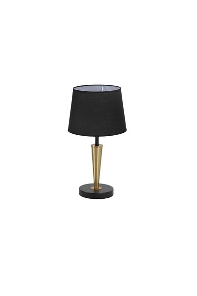 DEC13 Elegant black and gold lampshade