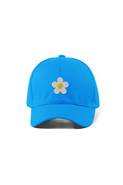 QUATEX Daisy Embroidered Blue Sports Hat Unisex Adjustable Velcro Back It Is a Quality Product