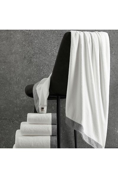 REEFI Large Royal White Rustic Body Towel (80*160 cm)