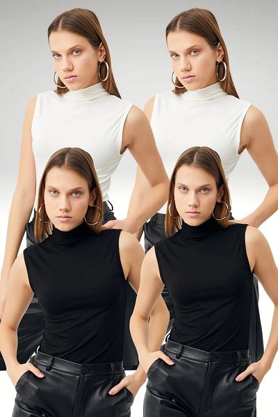 QUELISSE Women's 4 Pack Body / Blouse Suitable for Hijab Q0K018