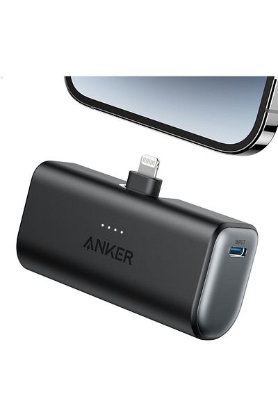 Anker 621 Power Bank with Lightning Connector, 12W Portable Charger, Apple Certified, 5000mAh, Compa